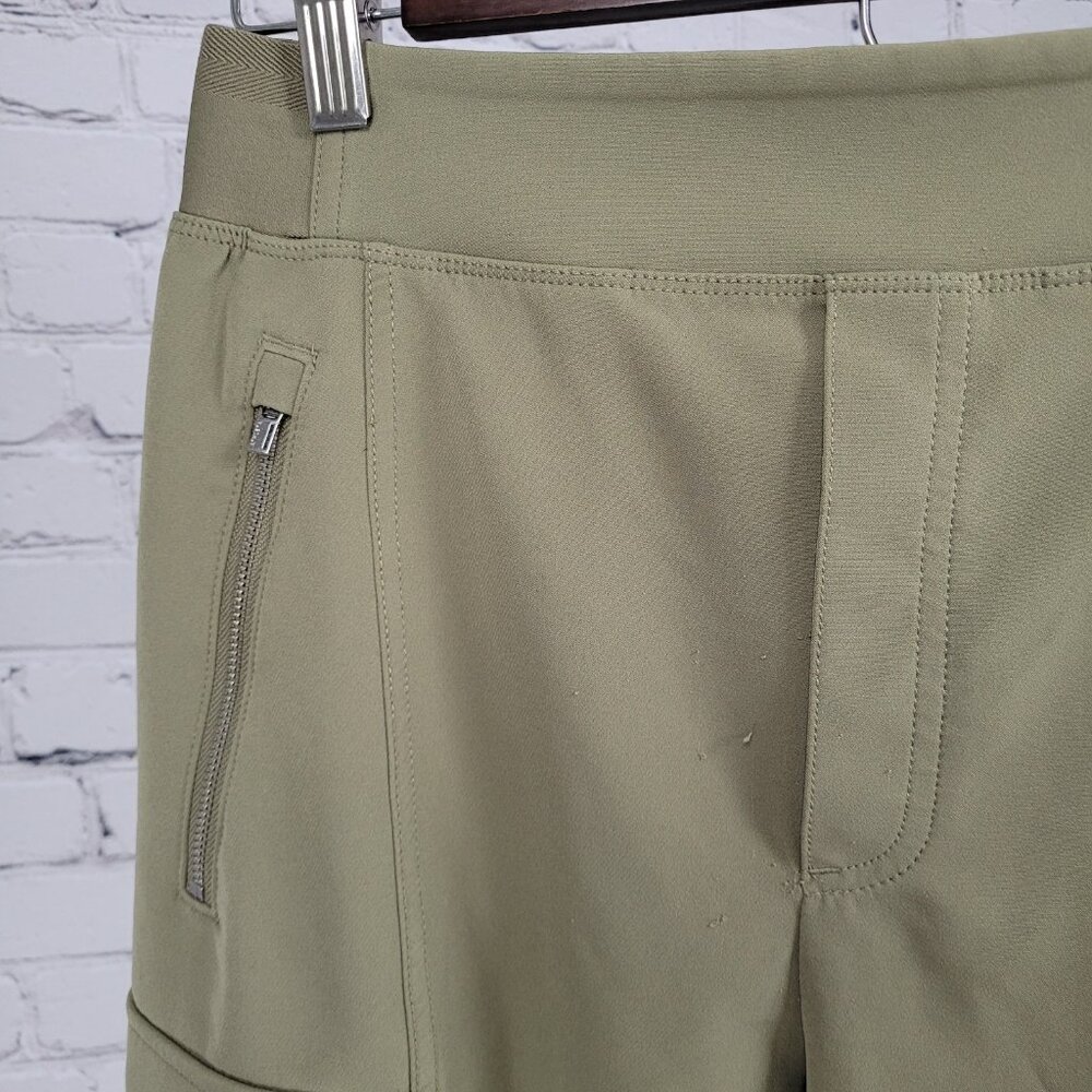 Athleta Green Athleisure Stretch High Rise Cargo Pockets Pants Size 4 (26x39) - Picture 9 of 13